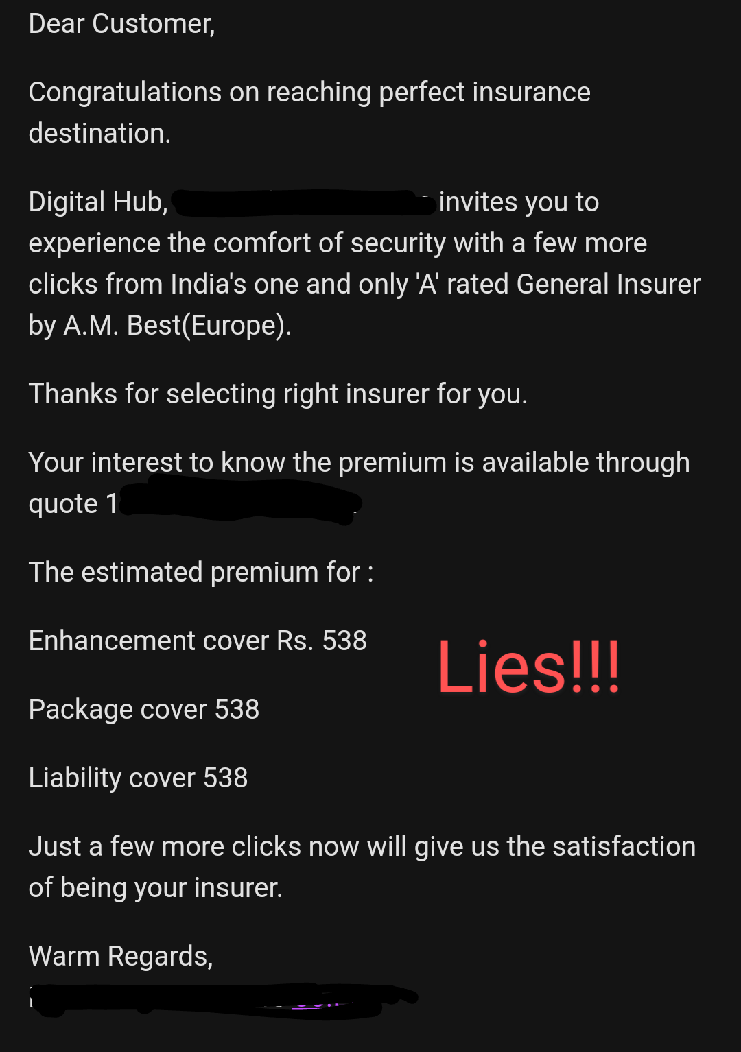 Insurance Nightmare